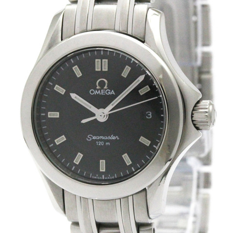 歐米茄海馬系列120公尺精鋼石英女錶 2581.52 拋光款