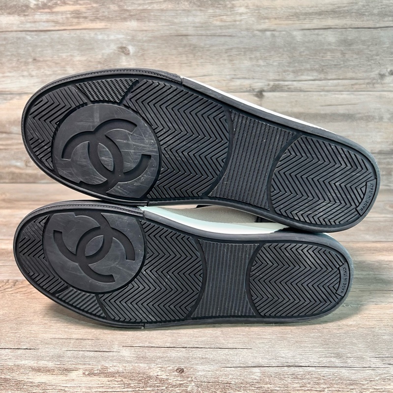 香奈兒 Chanel 灰色 黑灰 灰白 休閒板鞋 男款 39碼-5