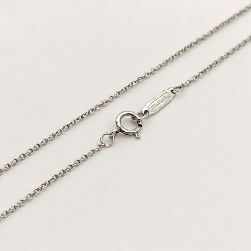 TIFFANY&CO TiffanyKeys鳶尾花鑰匙項鏈中號3.8cm滿鑽鑽石/pt950-3