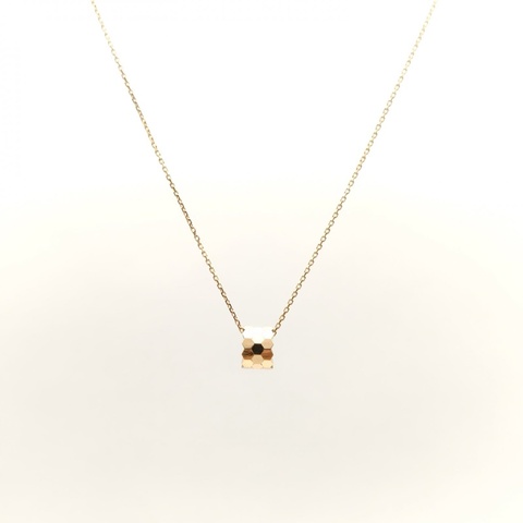 CHAUMET 18K玫瑰金BeeMyLove愛·巢蜂巢無鑽項鏈