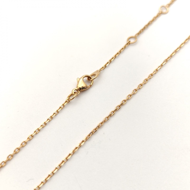 CHAUMET 18K玫瑰金鑽石尚美滿鑽交叉項鏈-3