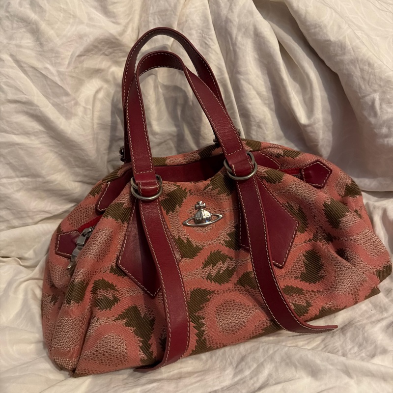 Vivienne Westwood Yasmine年代vintage土星大款保齡球包 梯形包「叛逆搖滾的NANA風格」-0