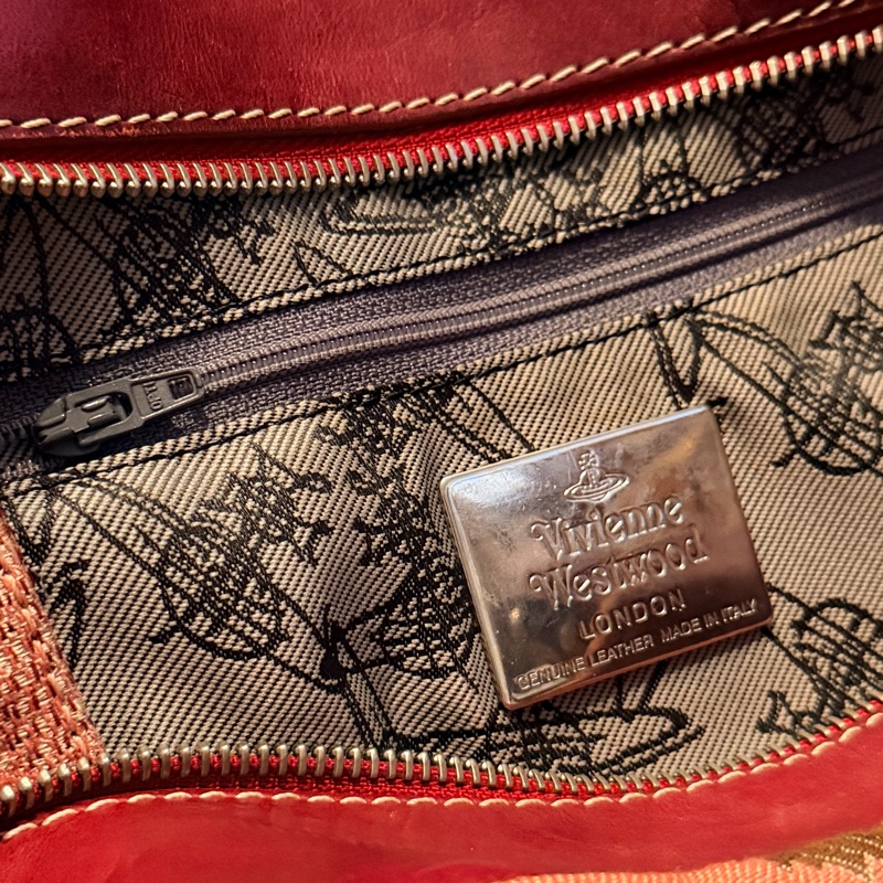 Vivienne Westwood Yasmine年代vintage土星大款保齡球包 梯形包「叛逆搖滾的NANA風格」-9