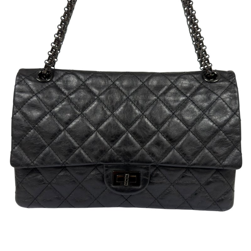 CHANEL 2.55 *極罕全黑* So Black 鏈條包-2