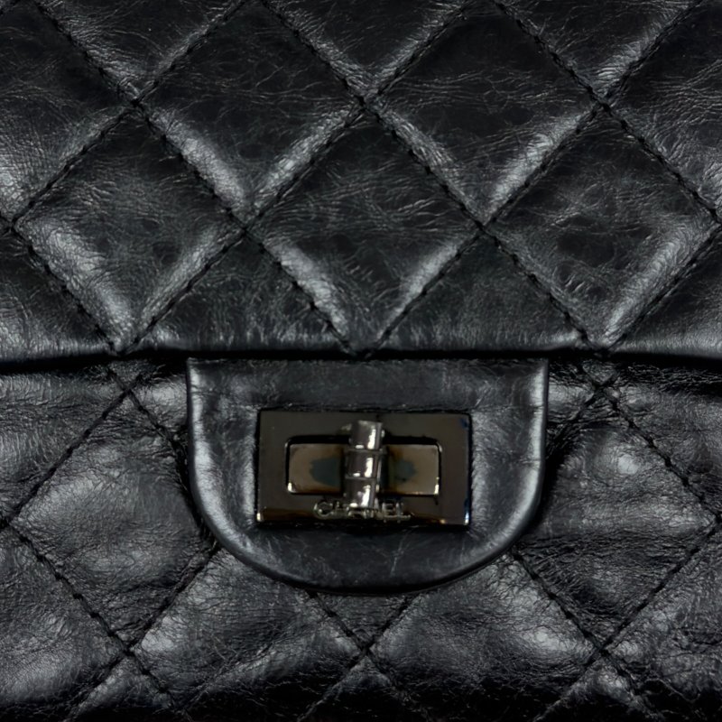 CHANEL 2.55 *極罕全黑* So Black 鏈條包-3