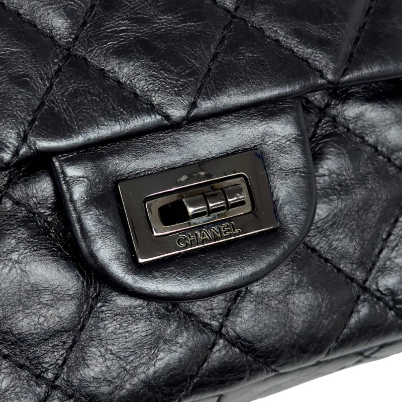 CHANEL 2.55 *極罕全黑* So Black 鏈條包-4