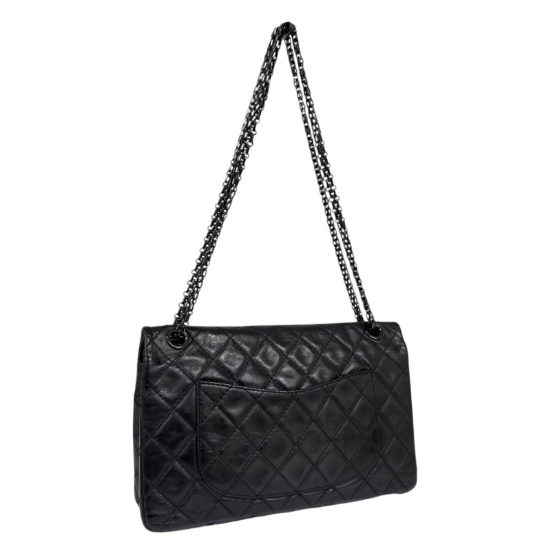 CHANEL 2.55 *極罕全黑* So Black 鏈條包-8