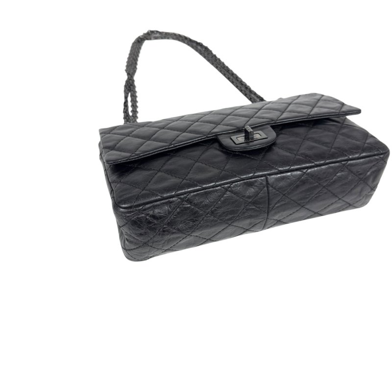 CHANEL 2.55 *極罕全黑* So Black 鏈條包-10