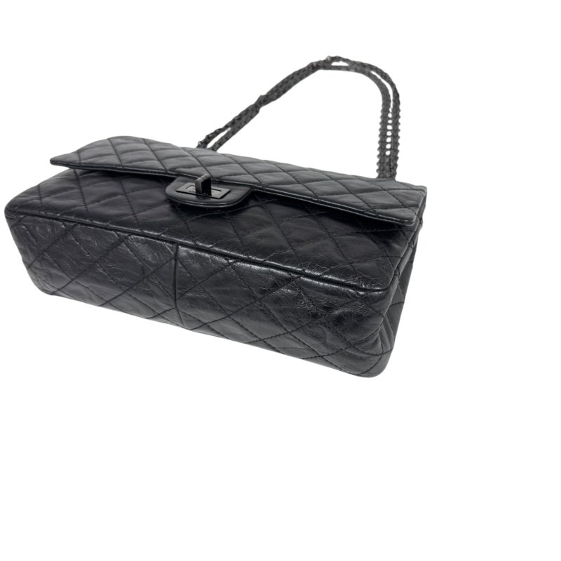 CHANEL 2.55 *極罕全黑* So Black 鏈條包-11