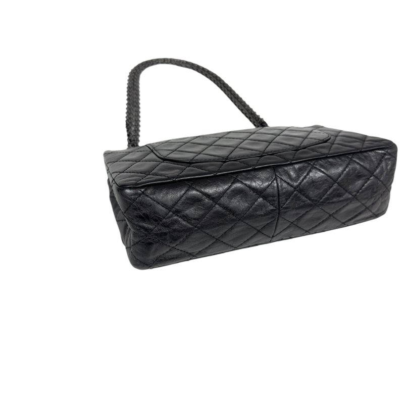 CHANEL 2.55 *極罕全黑* So Black 鏈條包-12