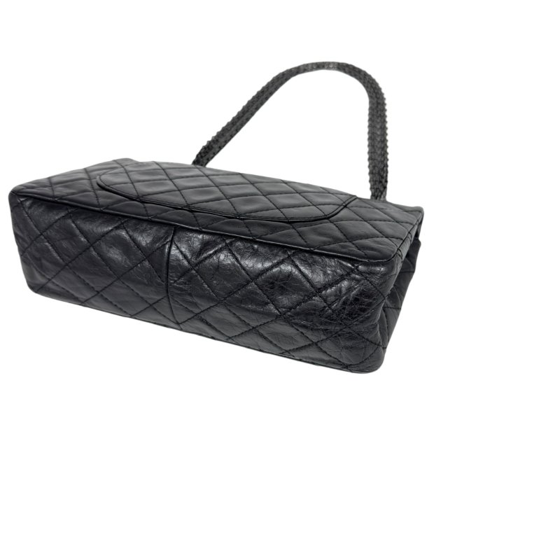 CHANEL 2.55 *極罕全黑* So Black 鏈條包-13