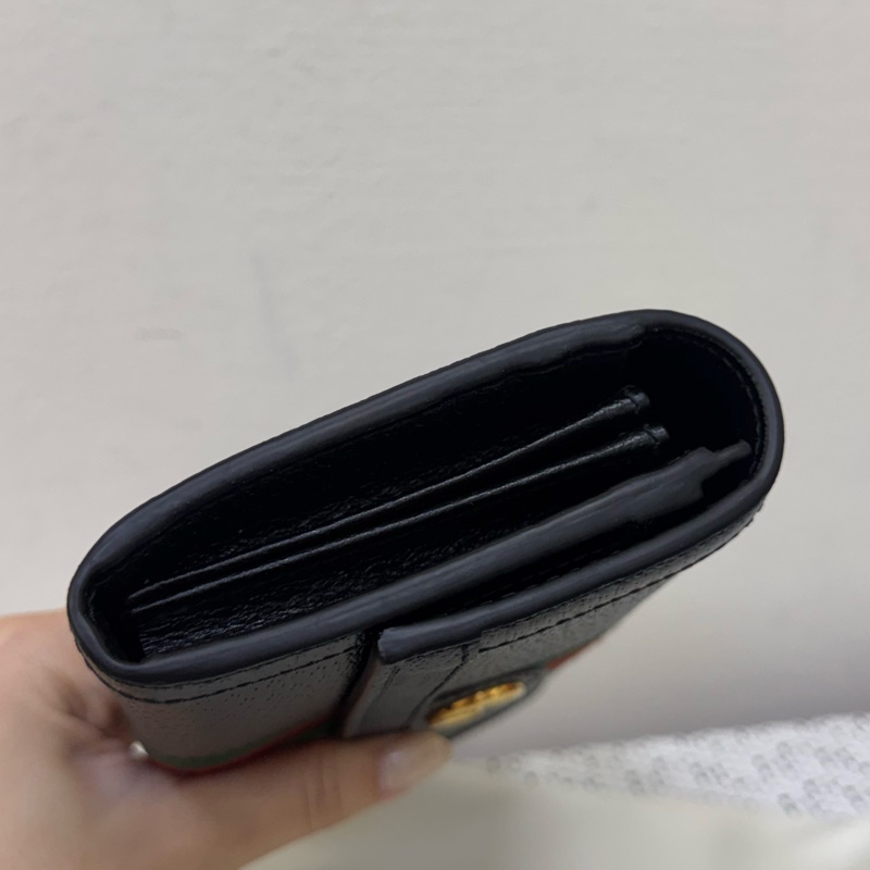 Gucci經典黑色全皮長夾-8