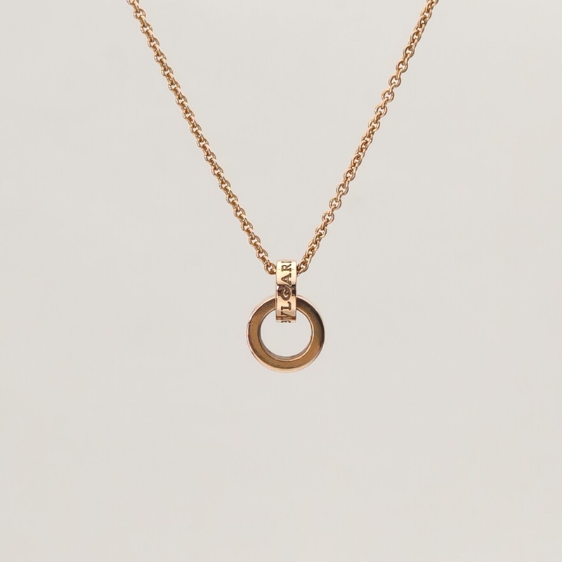 BVLGARI 18k雙環帶鑽18K玫瑰金/鑽石-0