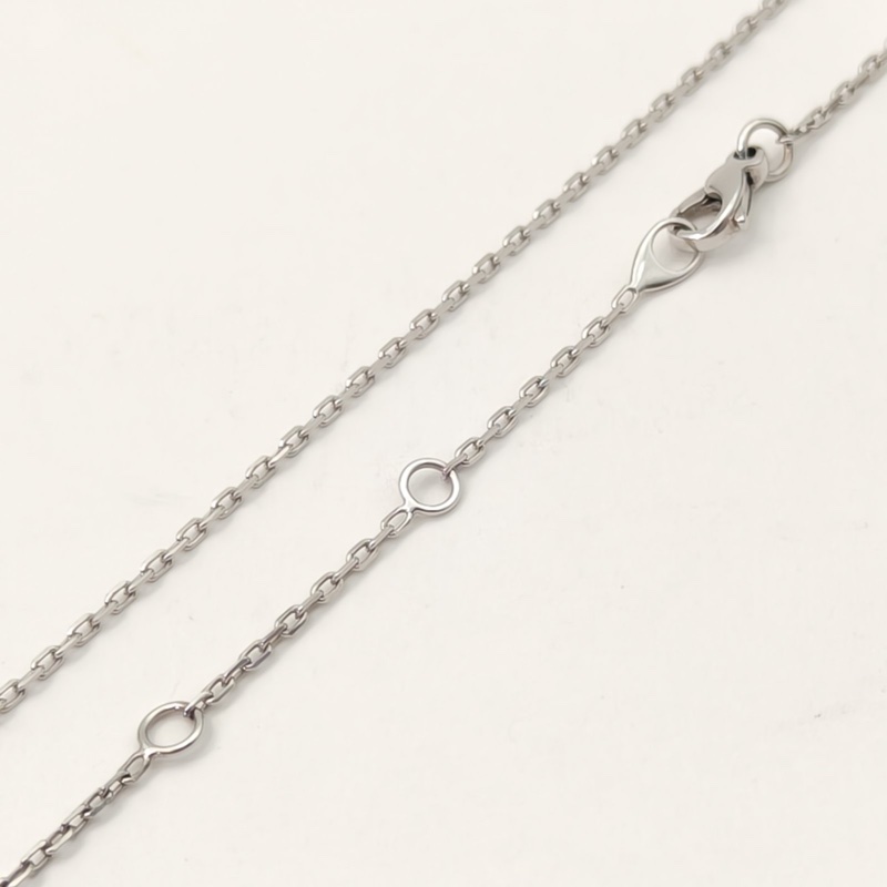 CHAUMET JuxeDeLiens歡緣豎版大叉項鏈滿鑽18K白金/鑽石-3