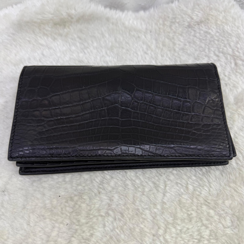 Bottega Veneta crocodile long wallet-1