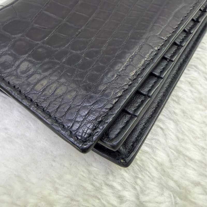 Bottega Veneta crocodile long wallet-2