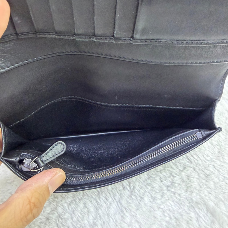 Bottega Veneta crocodile long wallet-8