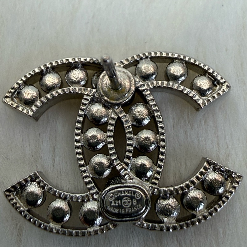 Chanel香奈兒 耳環雙C滿鑽-5