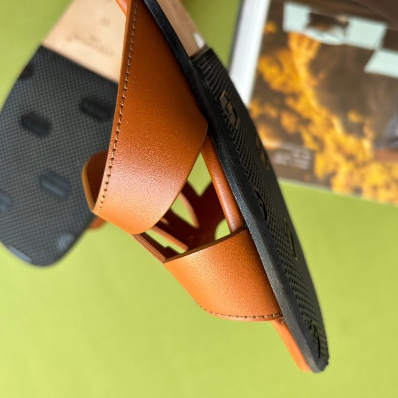 36號 ::Louis Vuitton::1ABP21 LV Isola Circle字母 平底涼鞋 琥珀色 焦糖色 棕色-7