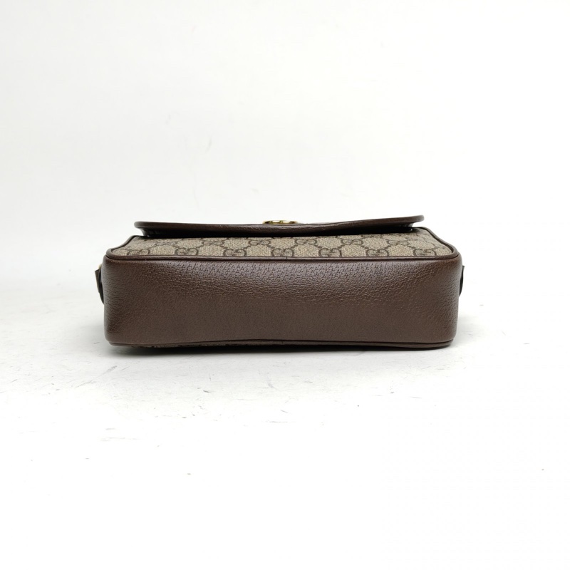 GUCCI 老花PVC金扣Ophidia系列新款郵差包-3