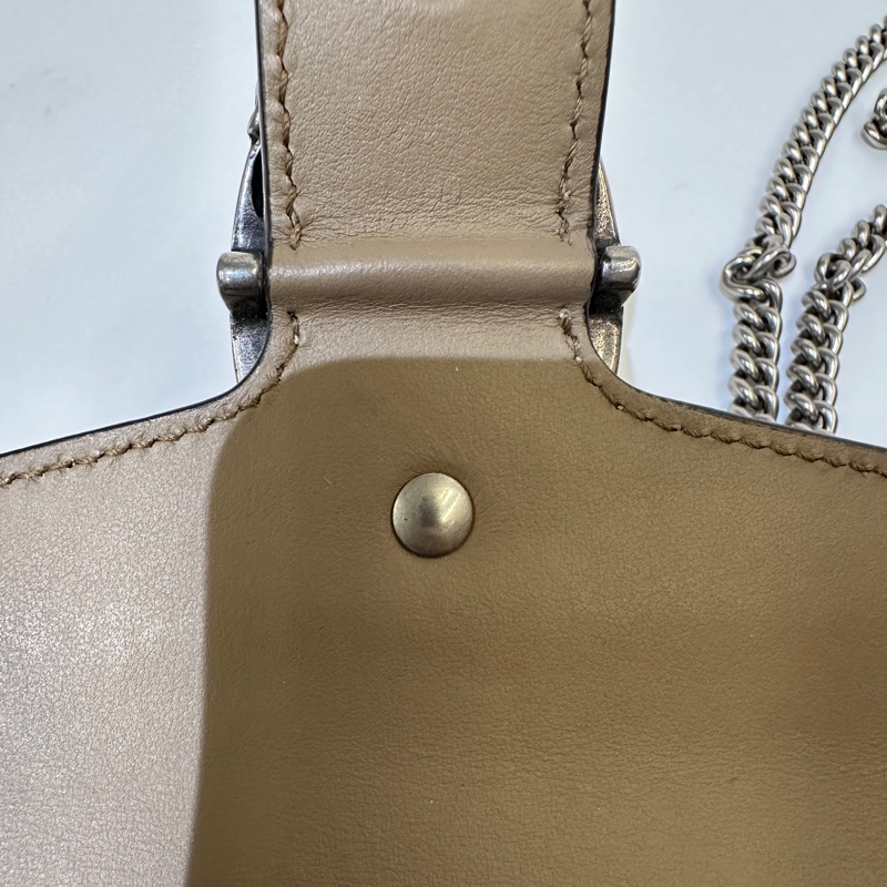 Gucci 咖色拼麂皮mini 酒神-9