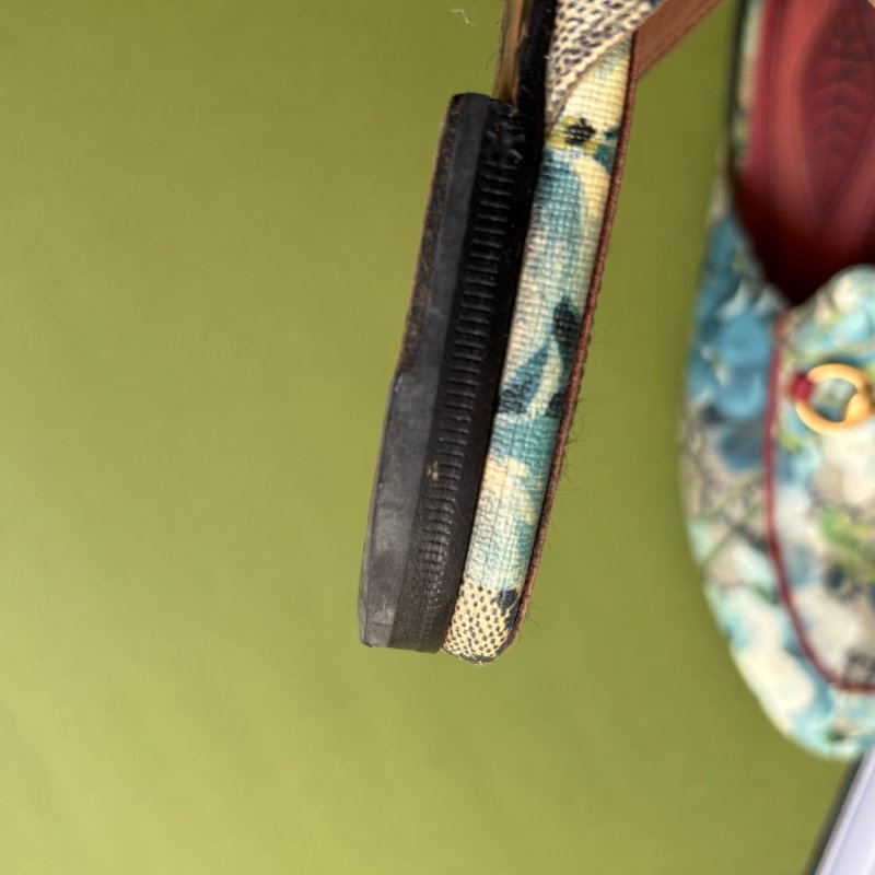 37.5號 ::GUCCI:: Blooms Princetown 花卉印花馬銜扣穆勒鞋 限定款-22