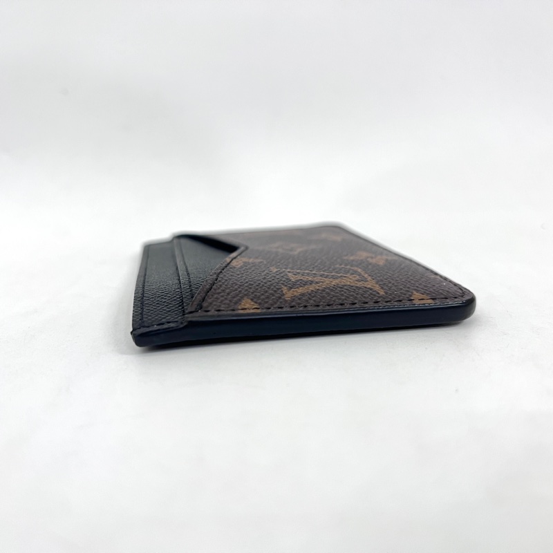 LV 原花拼黑牛皮6卡Neo卡夾M60166-3