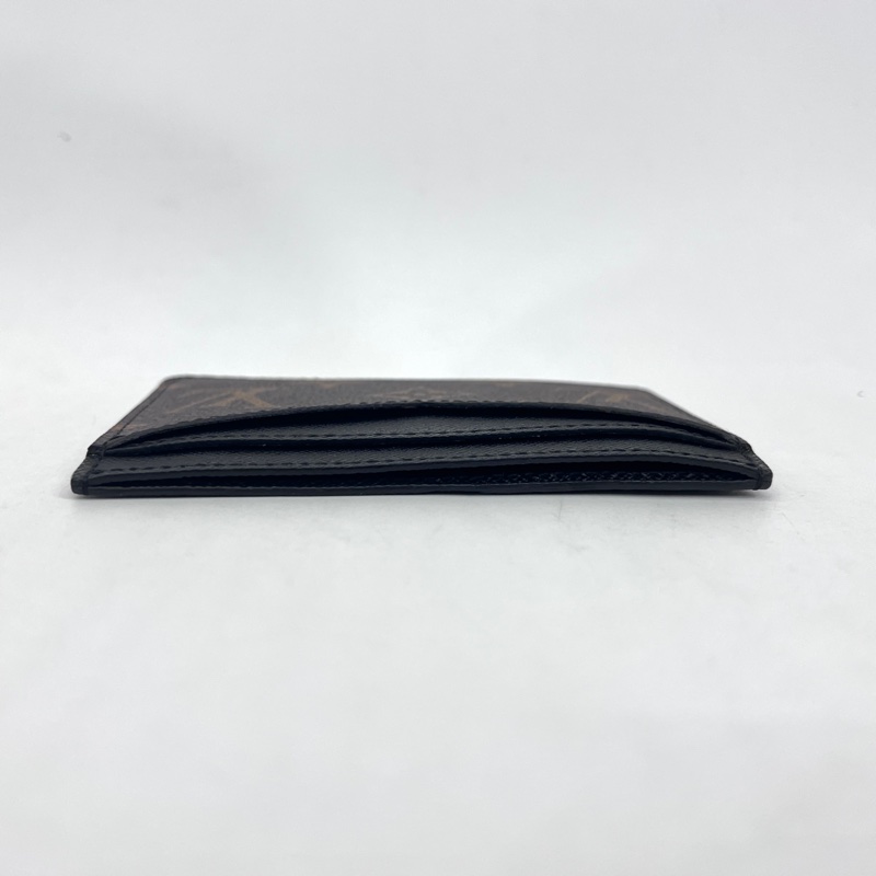 LV 原花拼黑牛皮6卡Neo卡夾M60166-4