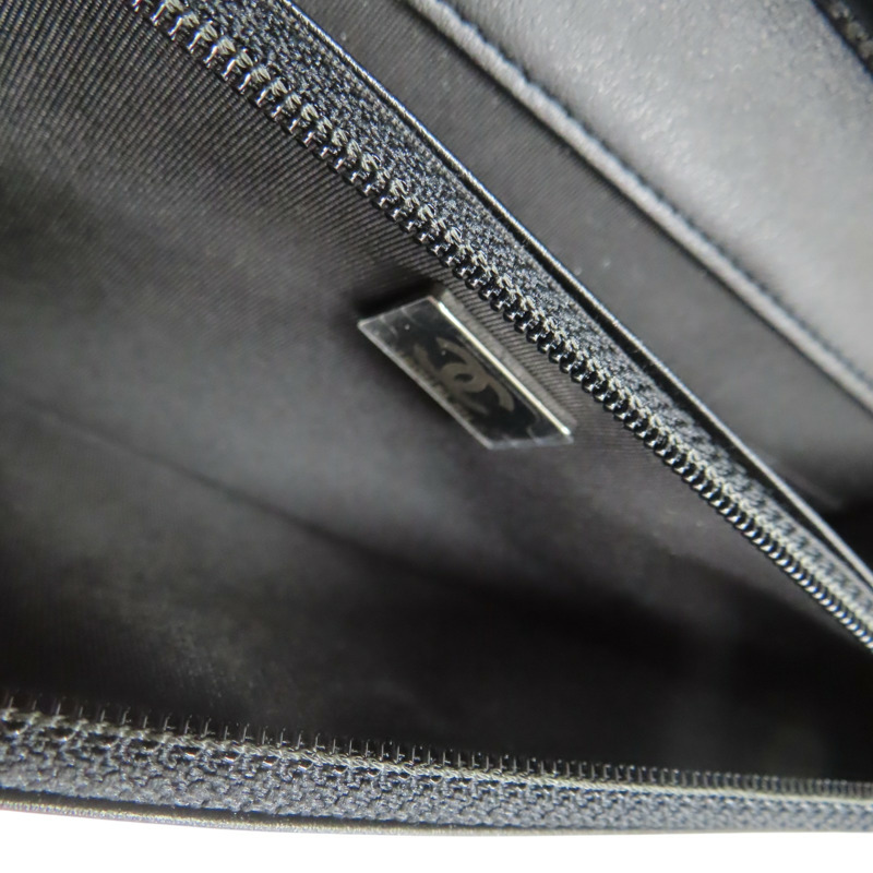 黑色 牛皮 Boy WOC 鍊帶 肩背包 銀釦【CHANEL 香奈兒】 AP1117-3