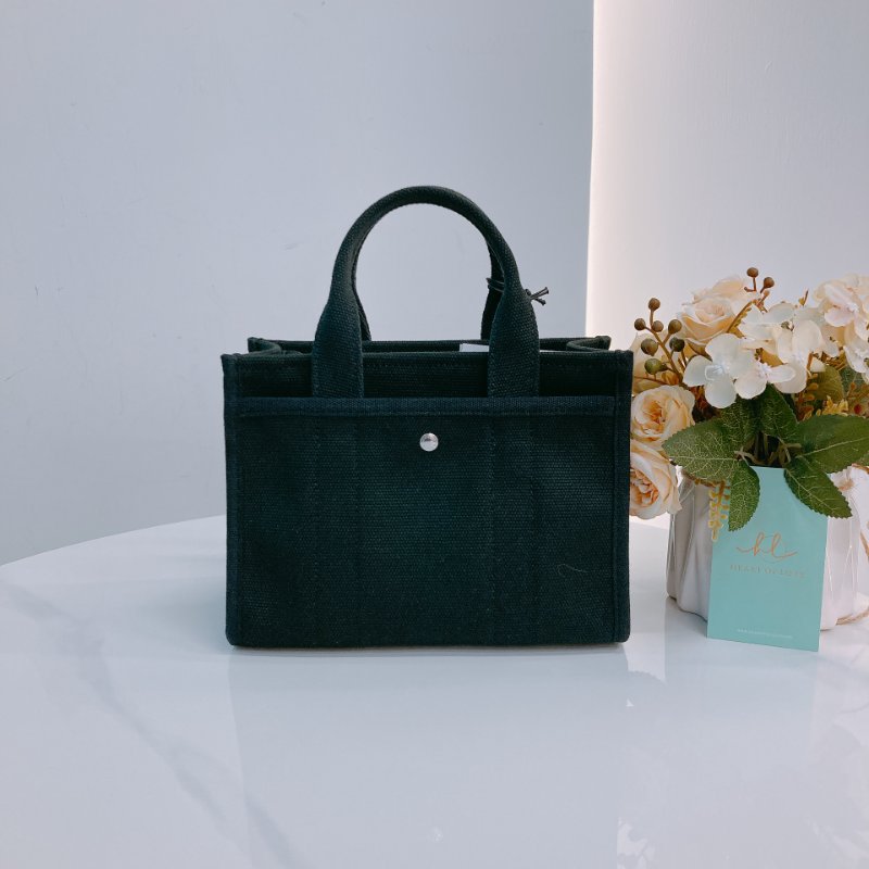 MS0660 Coach 蔻馳 復古 帆布 手提包 單肩包 斜背包 黑色 銀扣 Cargo 20 Shoulder Handbag Canvas Black x PHW-1