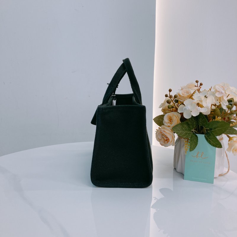 MS0660 Coach 蔻馳 復古 帆布 手提包 單肩包 斜背包 黑色 銀扣 Cargo 20 Shoulder Handbag Canvas Black x PHW-3