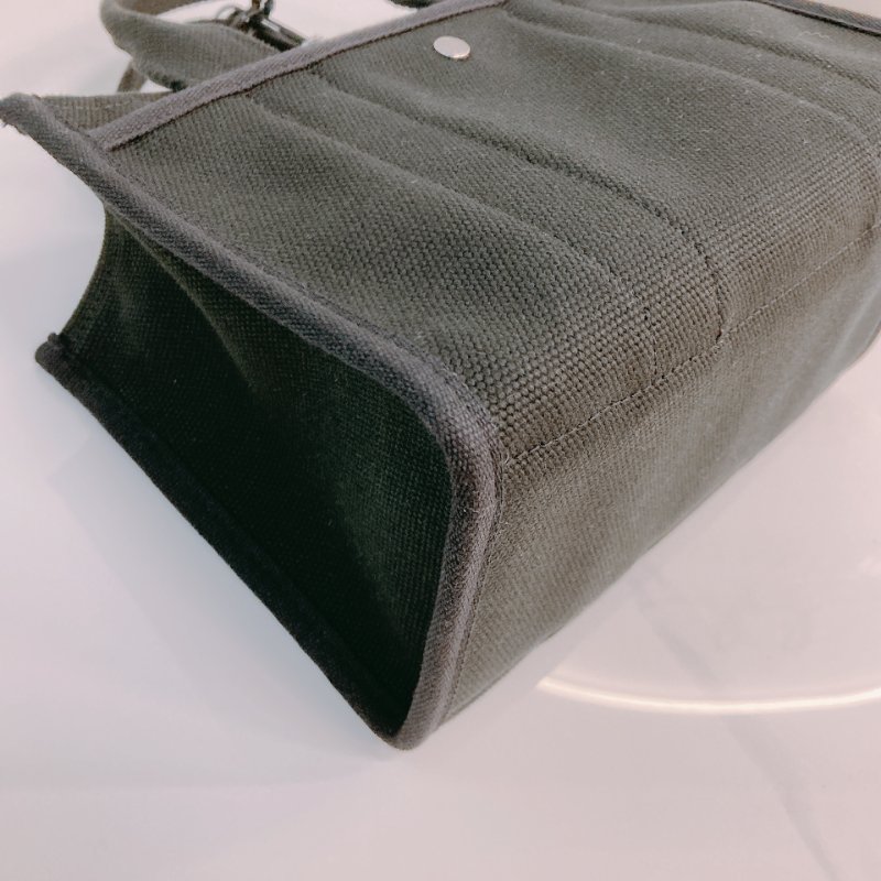 MS0660 Coach 蔻馳 復古 帆布 手提包 單肩包 斜背包 黑色 銀扣 Cargo 20 Shoulder Handbag Canvas Black x PHW-7