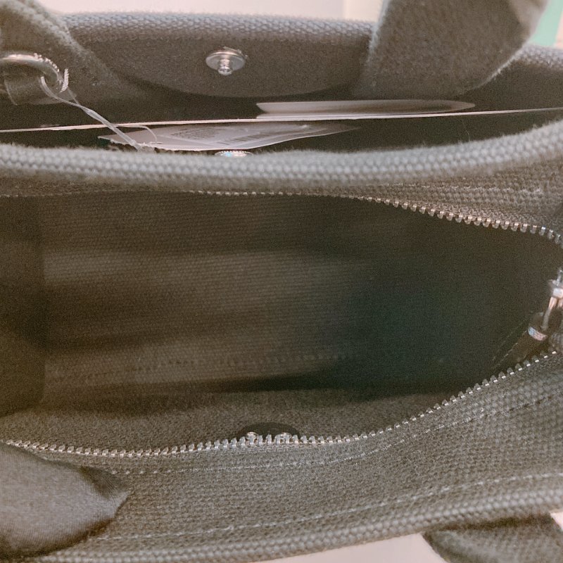 MS0660 Coach 蔻馳 復古 帆布 手提包 單肩包 斜背包 黑色 銀扣 Cargo 20 Shoulder Handbag Canvas Black x PHW-13