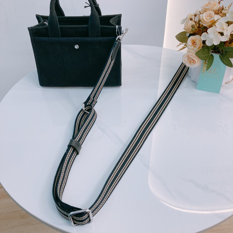 MS0660 Coach 蔻馳 復古 帆布 手提包 單肩包 斜背包 黑色 銀扣 Cargo 20 Shoulder Handbag Canvas Black x PHW-16