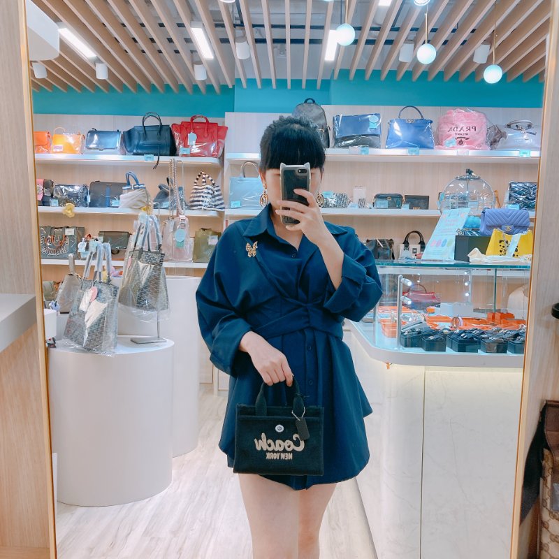 MS0660 Coach 蔻馳 復古 帆布 手提包 單肩包 斜背包 黑色 銀扣 Cargo 20 Shoulder Handbag Canvas Black x PHW-19