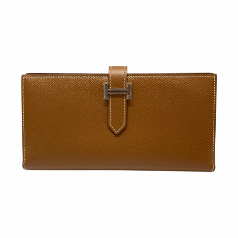 HERMES BEARN LONG WALLET  棕色