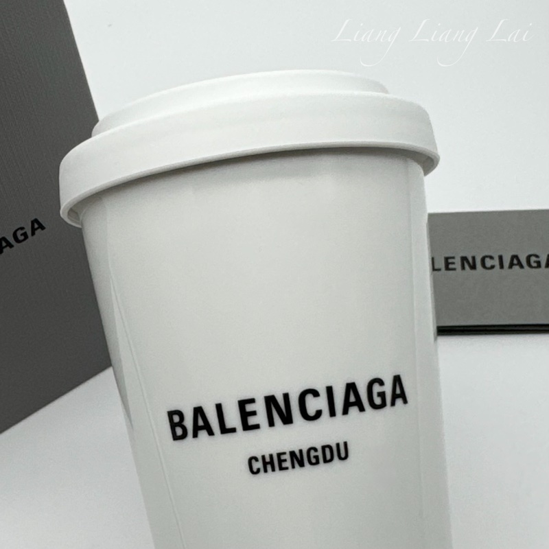 BALENCIAGA 巴黎世家 Objects系列陶瓷隨行白色咖啡杯-2
