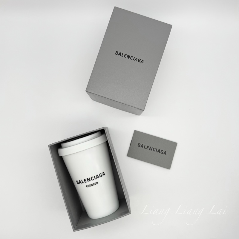 BALENCIAGA 巴黎世家 Objects系列陶瓷隨行白色咖啡杯-3