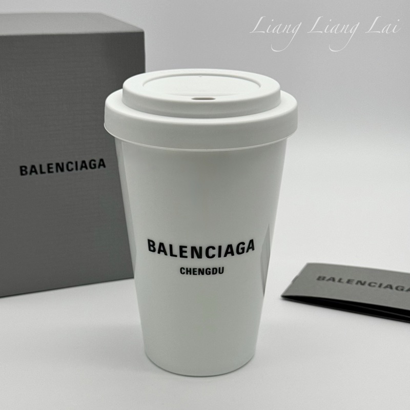 BALENCIAGA 巴黎世家 Objects系列陶瓷隨行白色咖啡杯-4