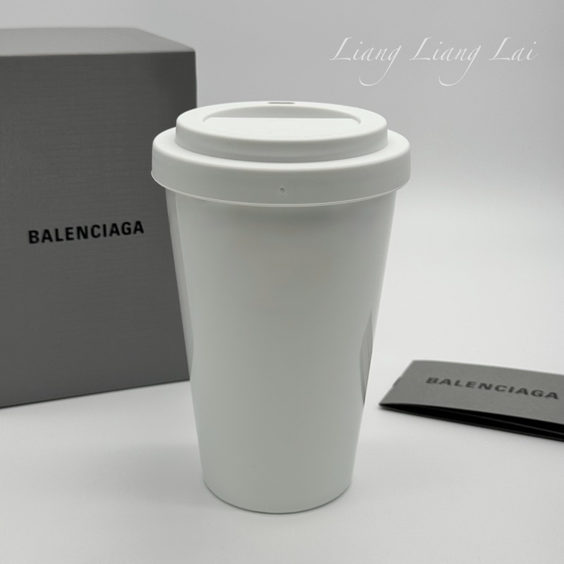 BALENCIAGA 巴黎世家 Objects系列陶瓷隨行白色咖啡杯-5