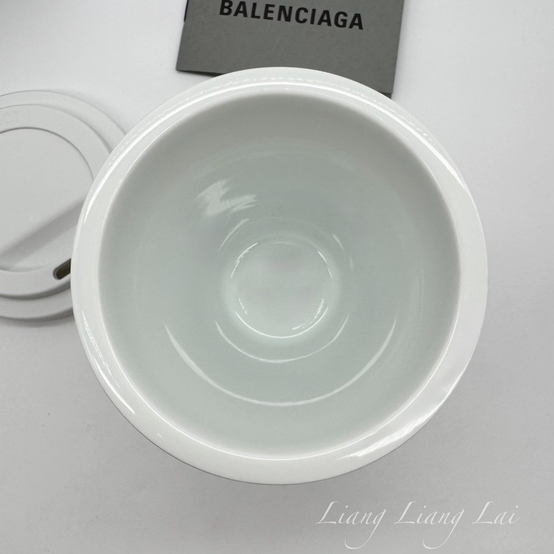 BALENCIAGA 巴黎世家 Objects系列陶瓷隨行白色咖啡杯-6