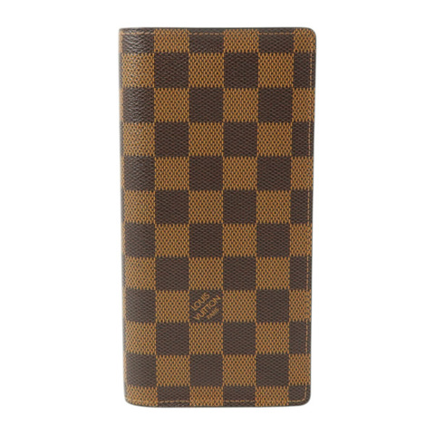 LOUIS VUITTON Damier Ebene Brazza長錢包