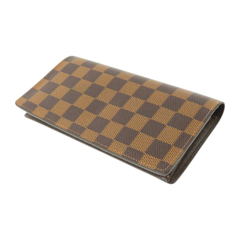 LOUIS VUITTON Damier Ebene Brazza長錢包-4
