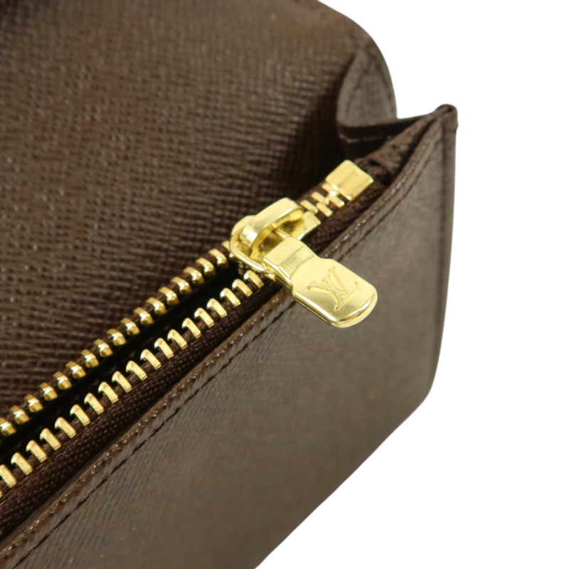 LOUIS VUITTON Damier Ebene Brazza長錢包-8