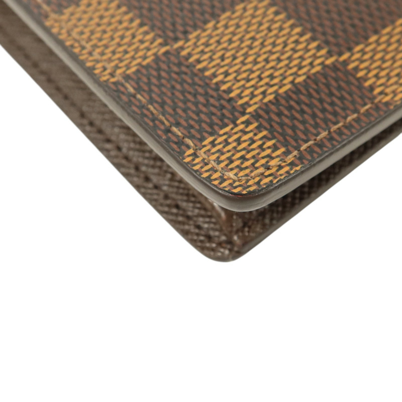 LOUIS VUITTON Damier Ebene Brazza長錢包-12