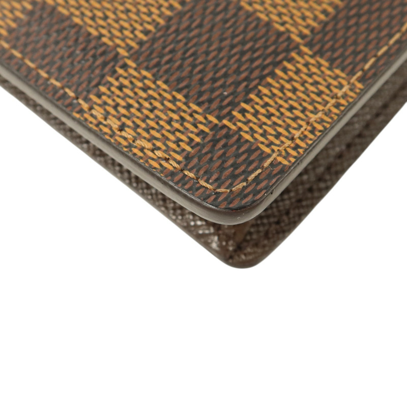 LOUIS VUITTON Damier Ebene Brazza長錢包-13