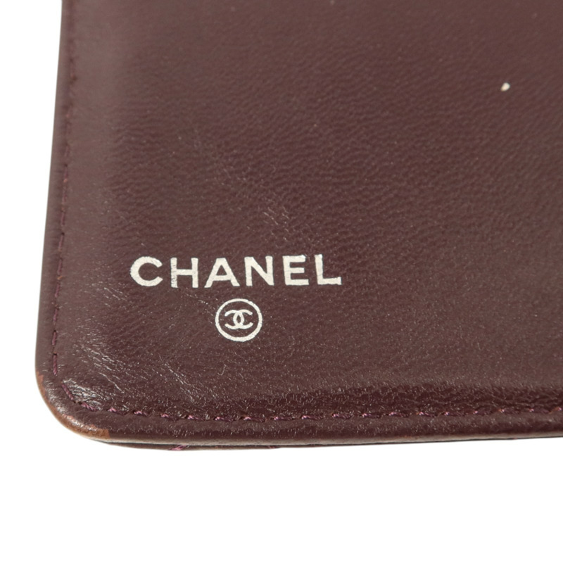 CHANEL 羊皮皮革Wallet銀扣長錢包-6