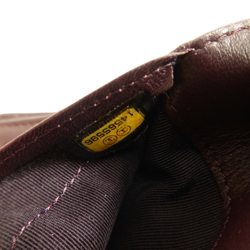 CHANEL 羊皮皮革Wallet銀扣長錢包-7