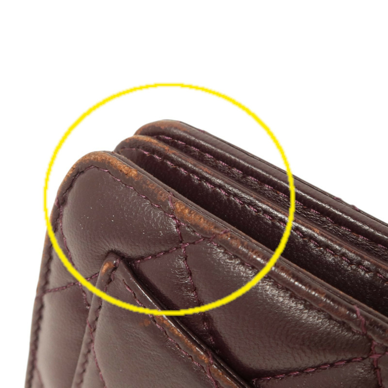 CHANEL 羊皮皮革Wallet銀扣長錢包-22