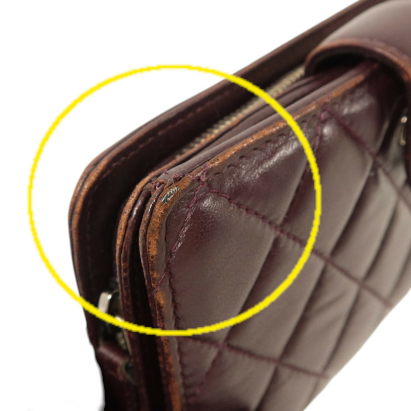 CHANEL 羊皮皮革Wallet銀扣長錢包-23